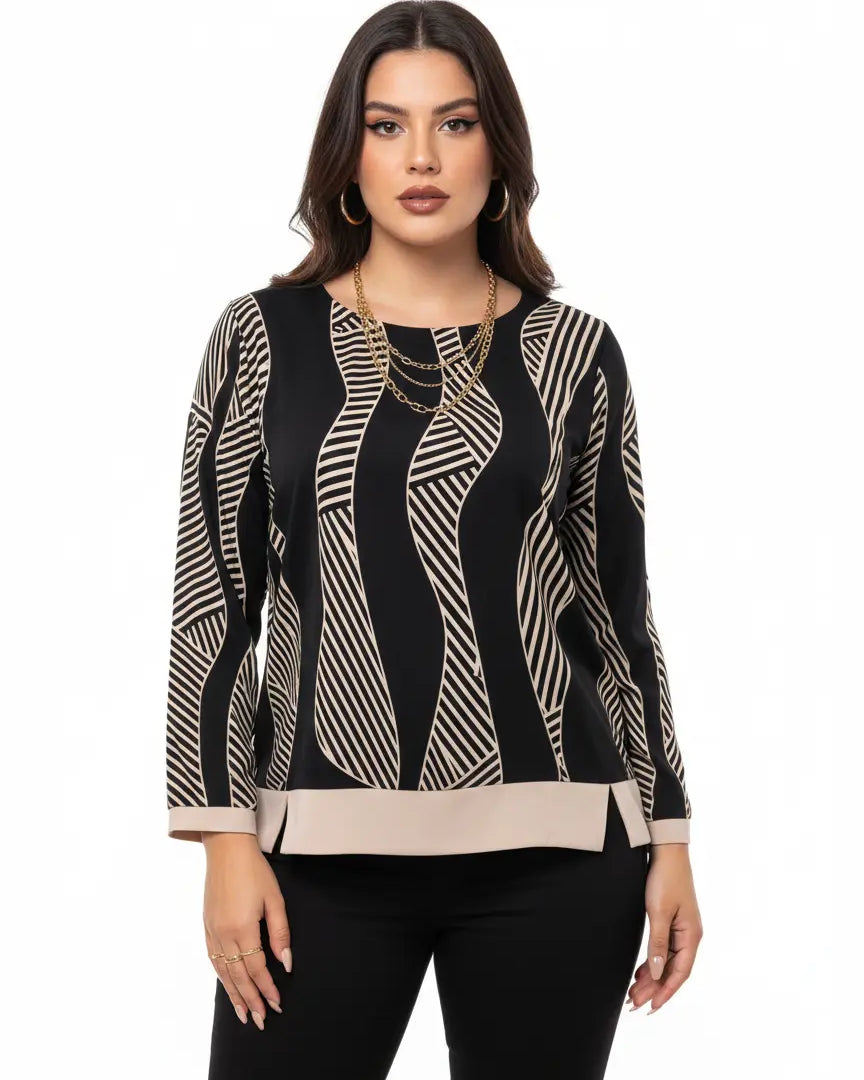 Blusa fantasia con accessorio DORABELLA PIU'