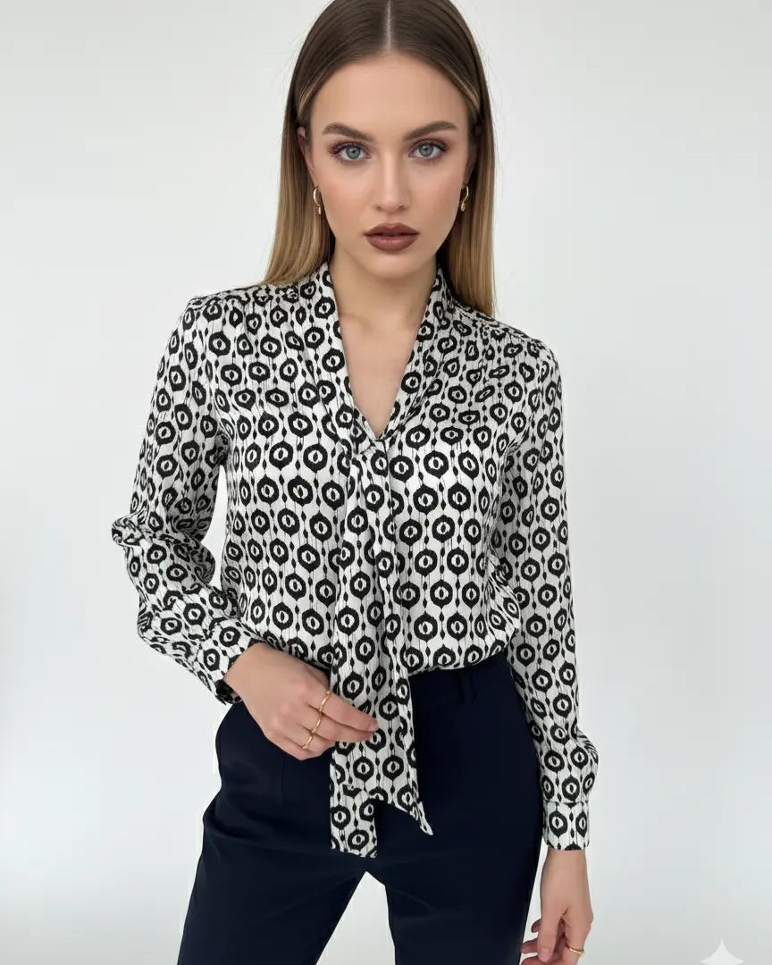 Blusa fantasia con fiocco DORABELLA