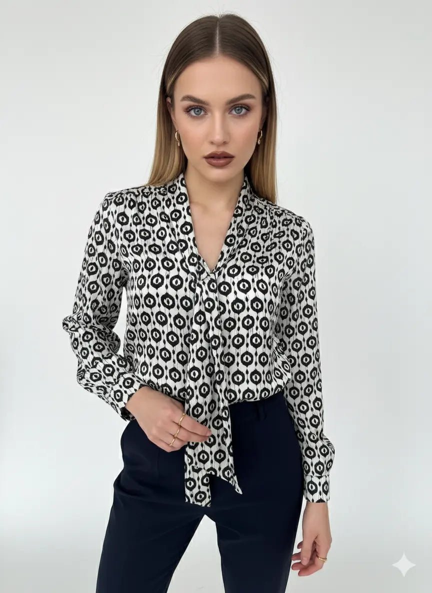 Blusa fantasia con fiocco DORABELLA