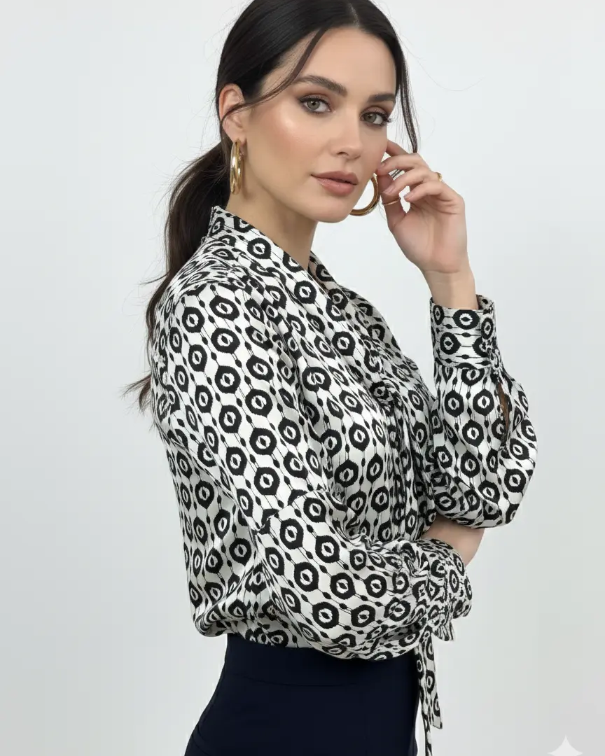 Blusa fantasia con fiocco DORABELLA