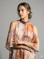 Blusa fantasia con spalle scoperte DORABELLA