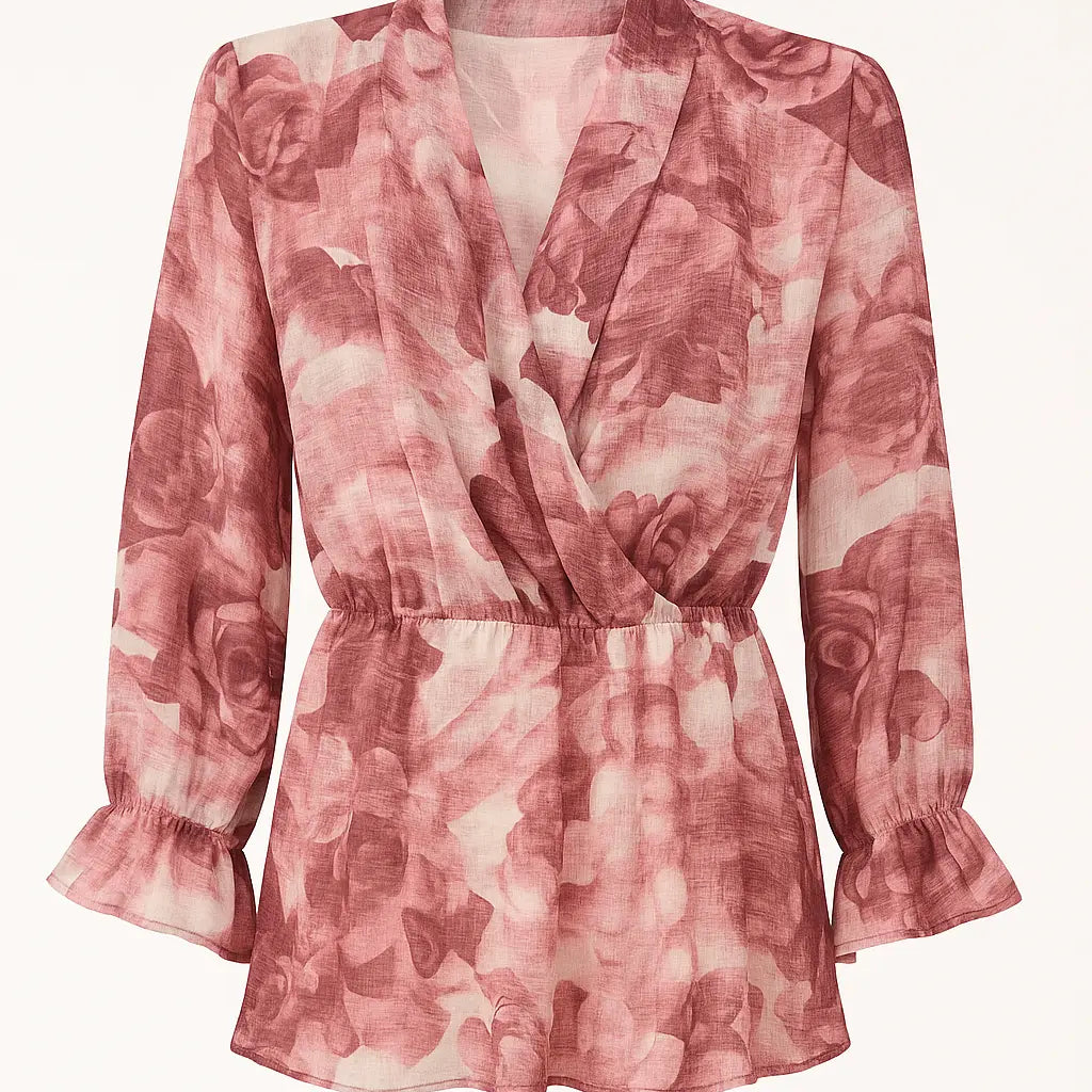 Blusa fantasia con taglio in vita DORABELLA PIU'