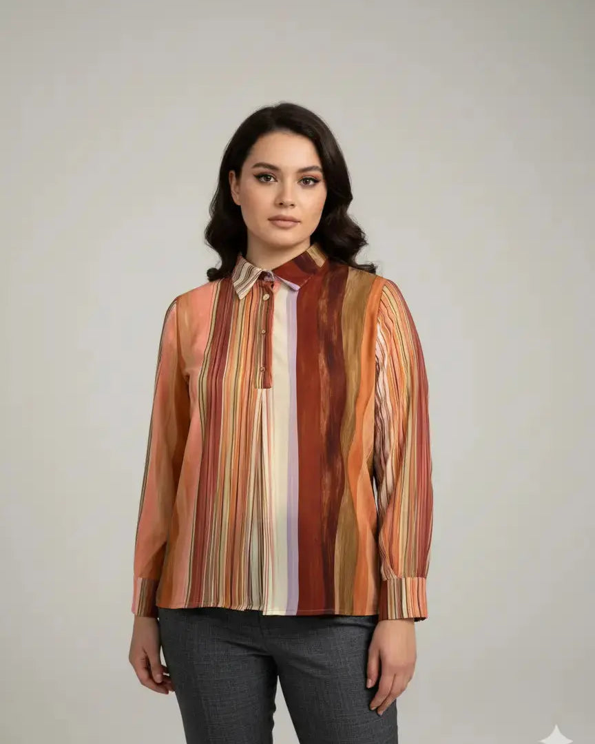 Blusa fantasia in doppia georgette DORABELLA PIU'