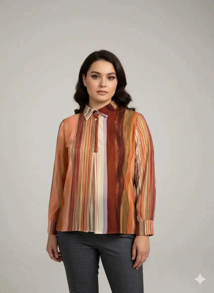 Blusa fantasia in doppia georgette DORABELLA PIU'