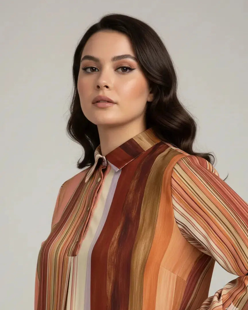 Blusa fantasia in doppia georgette DORABELLA PIU'