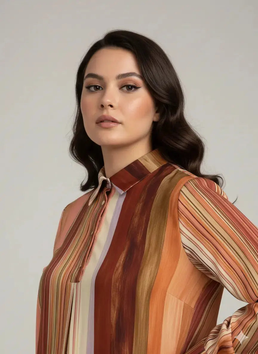 Blusa fantasia in doppia georgette DORABELLA PIU'