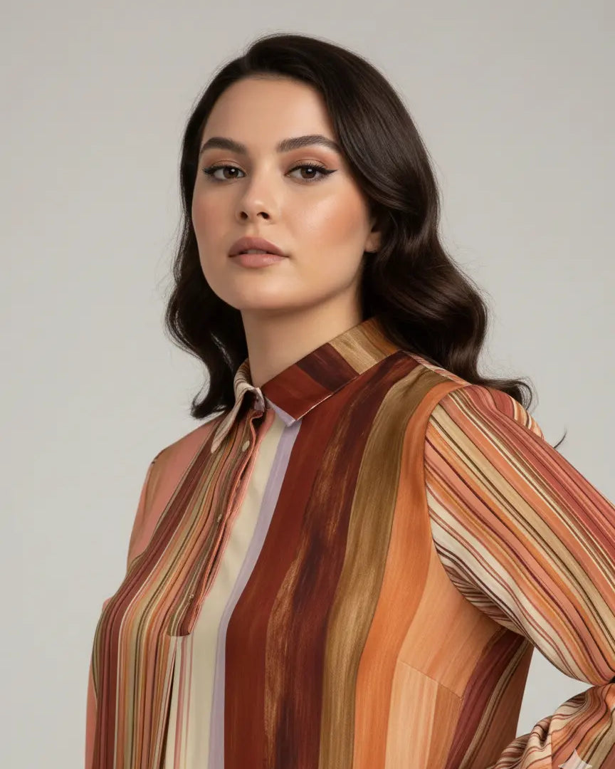 Blusa fantasia in doppia georgette DORABELLA PIU'