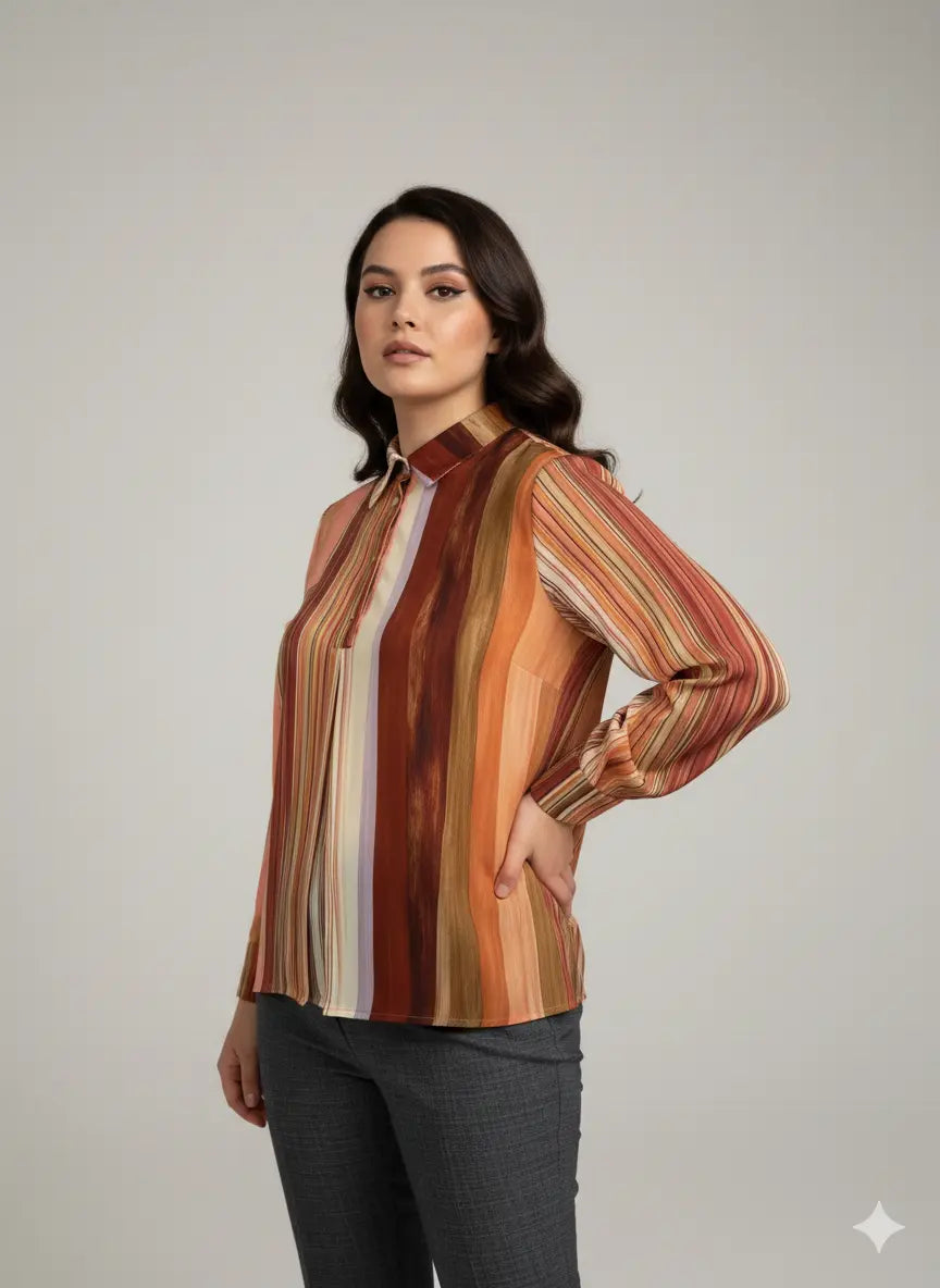 Blusa fantasia in doppia georgette DORABELLA PIU'