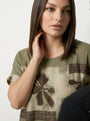 Blusa fantasia in lino DORABELLA PIU'