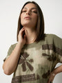 Blusa fantasia in lino DORABELLA PIU'