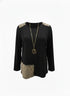Blusa girocollo con collana accessorio DORABELLA