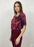 Blusa girocollo con fantasia floreale DORABELLA
