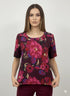 Blusa girocollo con fantasia floreale DORABELLA