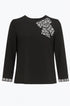 Blusa girocollo con fiocco fantasia DORABELLA PIU'