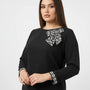 Blusa girocollo con fiocco fantasia DORABELLA PIU'