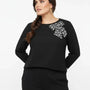 Blusa girocollo con fiocco fantasia DORABELLA PIU'