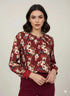 Blusa girocollo fantasia DORABELLA