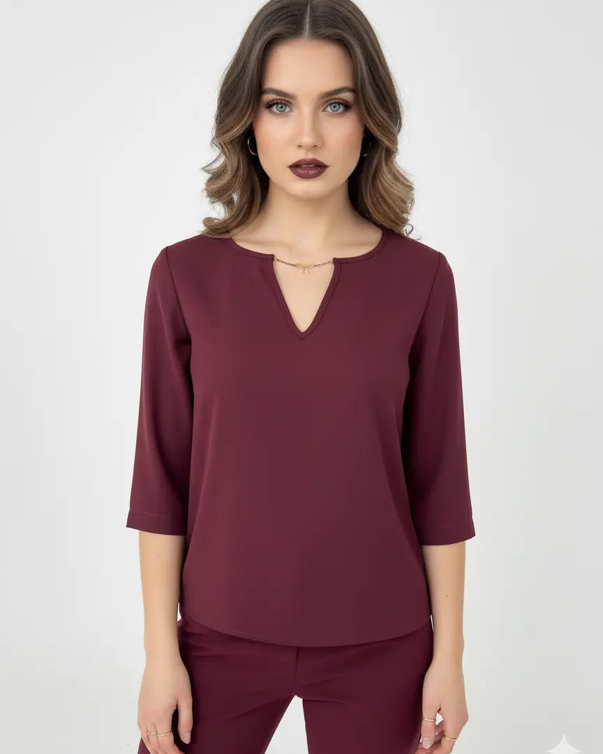 Blusa girocollo in georgette DORABELLA PIU'