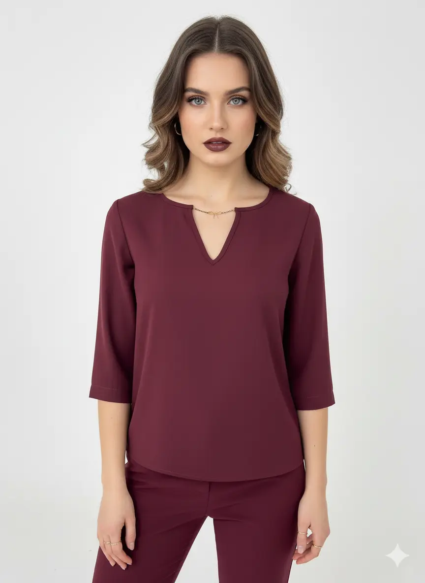 Blusa girocollo in georgette DORABELLA PIU'