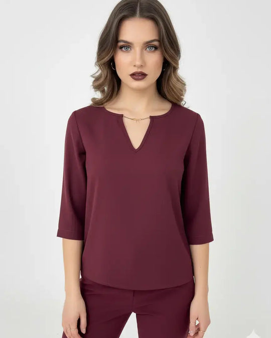 Blusa girocollo in georgette DORABELLA PIU'