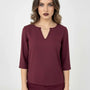 Blusa girocollo in georgette DORABELLA PIU'