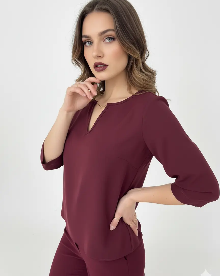Blusa girocollo in georgette DORABELLA PIU'