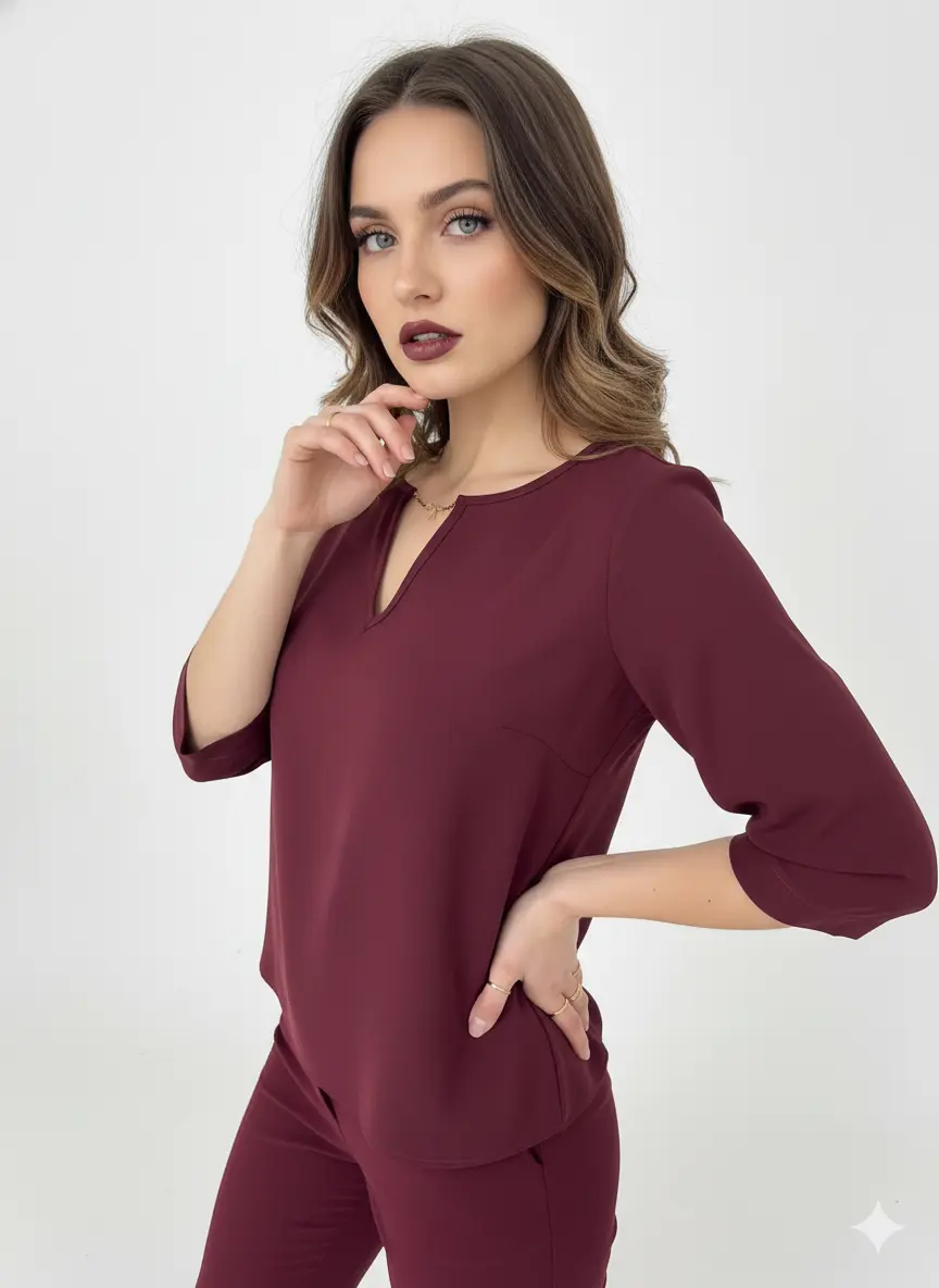 Blusa girocollo in georgette DORABELLA PIU'