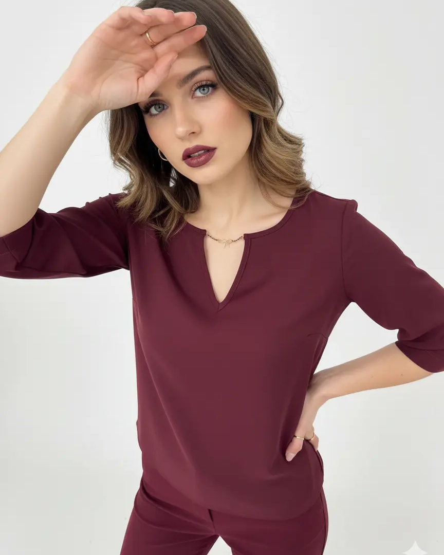 Blusa girocollo in georgette DORABELLA PIU'