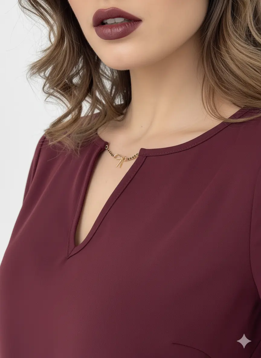 Blusa girocollo in georgette DORABELLA PIU'