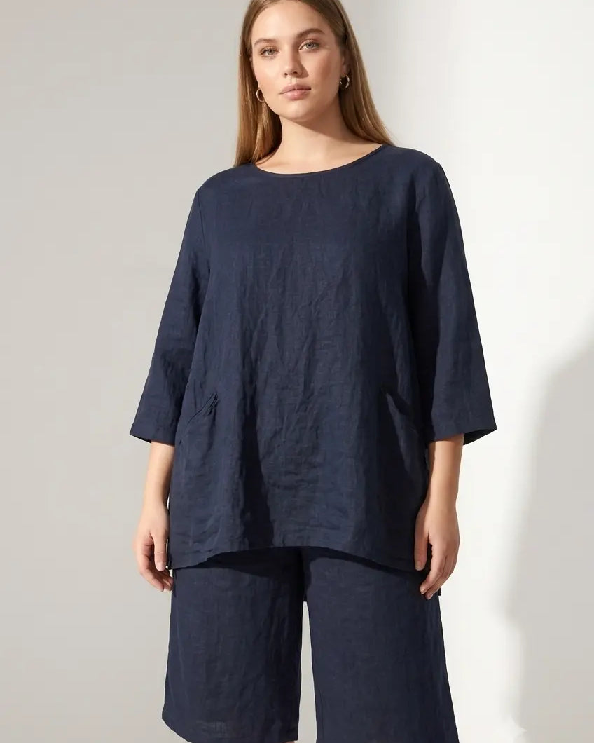 Blusa in Lino DORABELLA PIU'