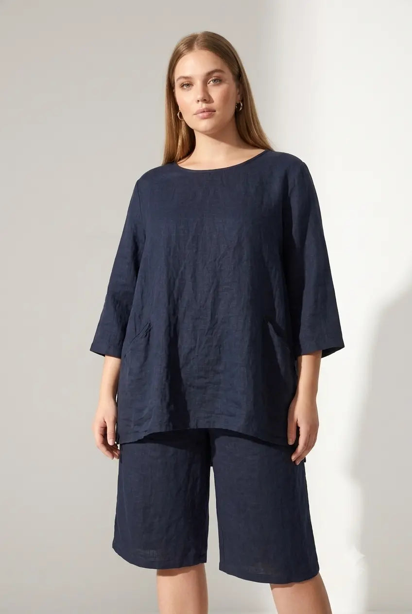 Blusa in Lino DORABELLA PIU'