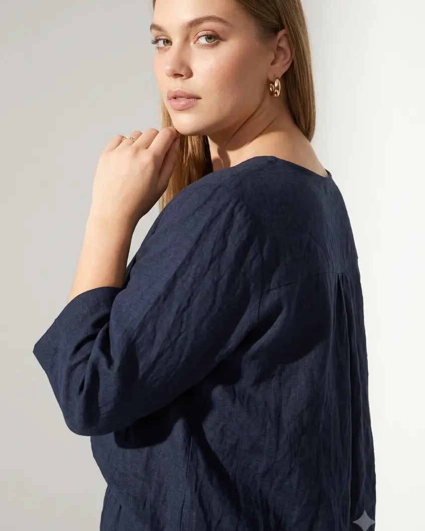 Blusa in Lino DORABELLA PIU'