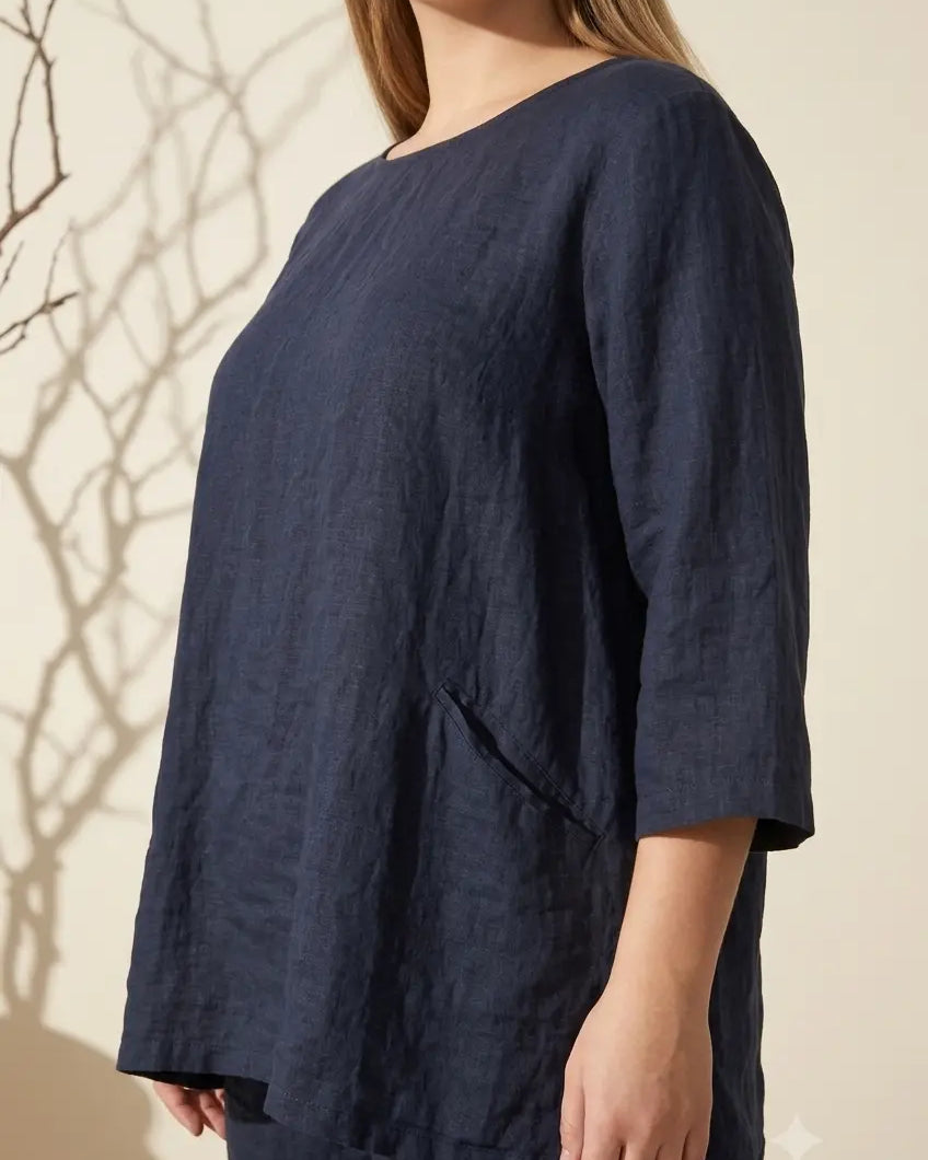 Blusa in Lino DORABELLA PIU'