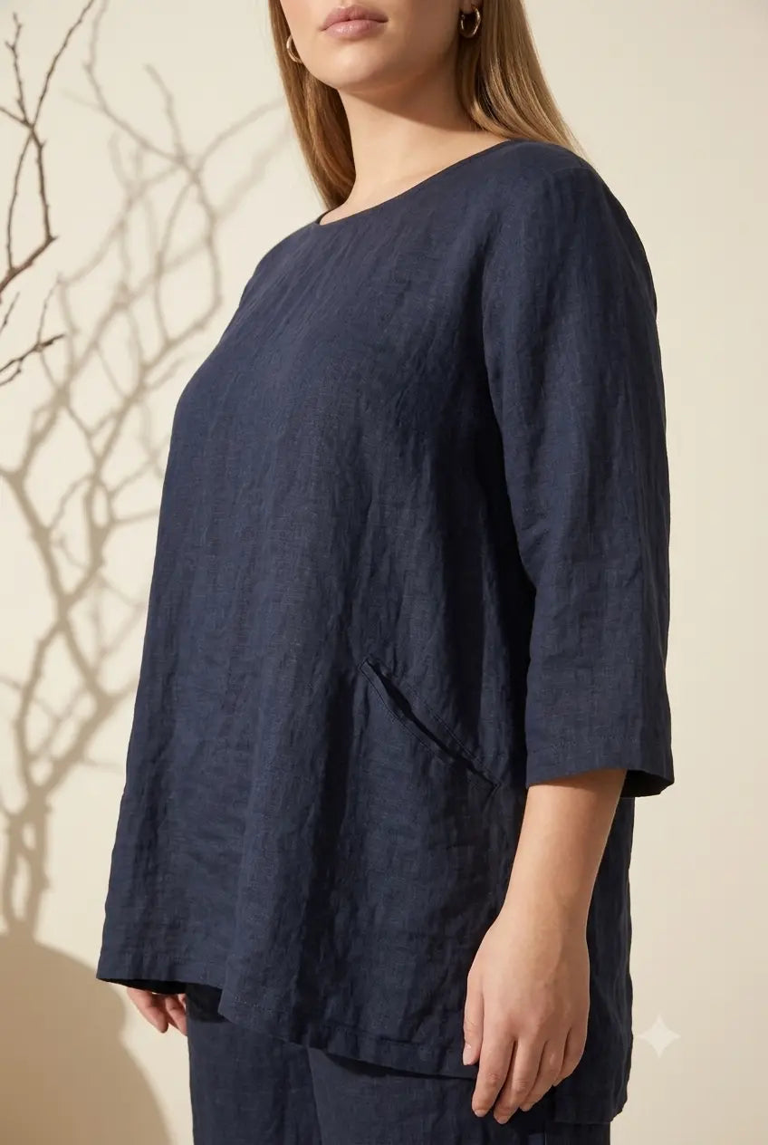 Blusa in Lino DORABELLA PIU'