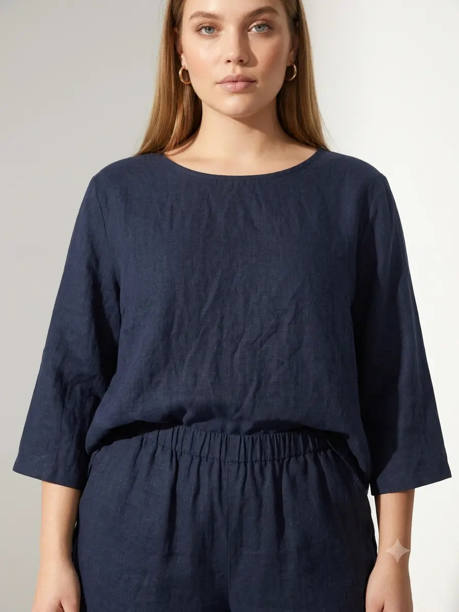Blusa in Lino DORABELLA PIU'