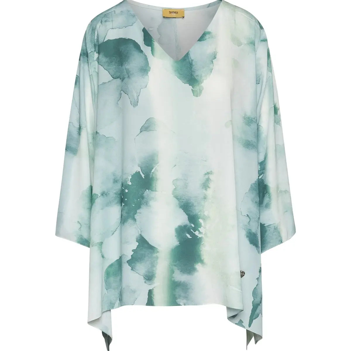Blusa kimono con scollo a V a fantasia ALOE DORABELLA PIU'
