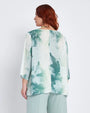 Blusa kimono con scollo a V a fantasia ALOE DORABELLA PIU'