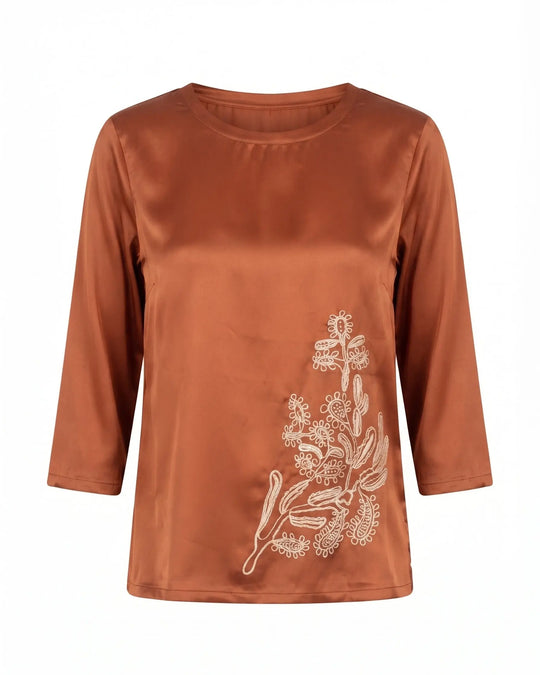 Blusa manica 3/4 con stampa DORABELLA