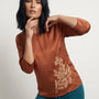 Blusa manica 3/4 con stampa DORABELLA