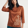 Blusa manica 3/4 con stampa DORABELLA