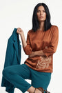 Blusa manica 3/4 con stampa DORABELLA