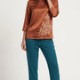 Blusa manica 3/4 con stampa DORABELLA