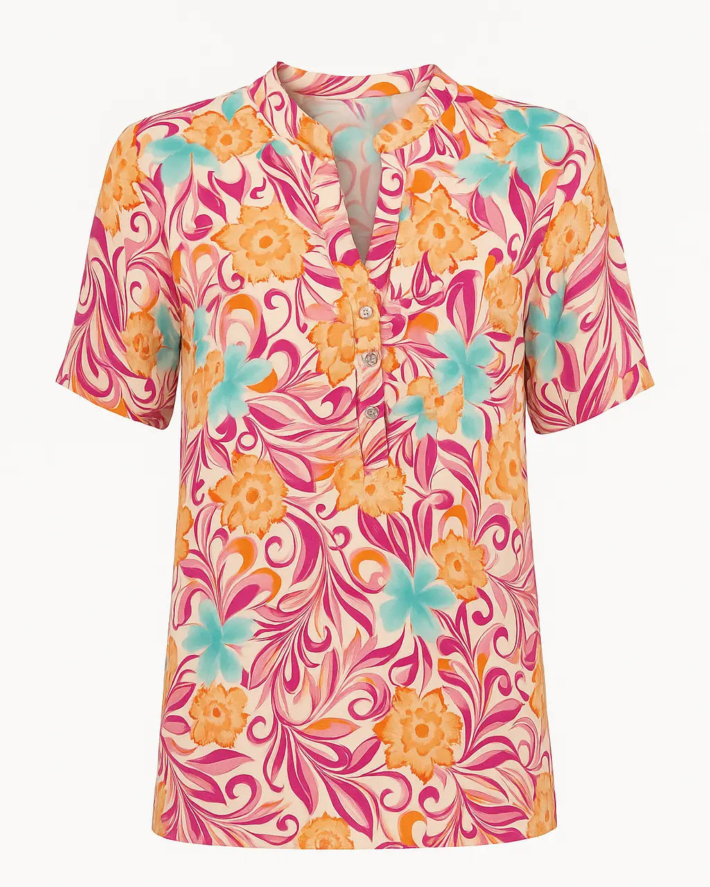 Blusa mezza manica con collo coreana DORABELLA