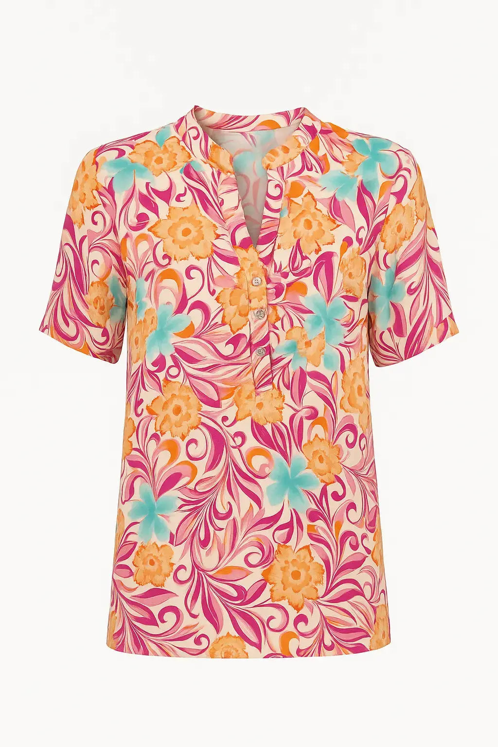 Blusa mezza manica con collo coreana DORABELLA