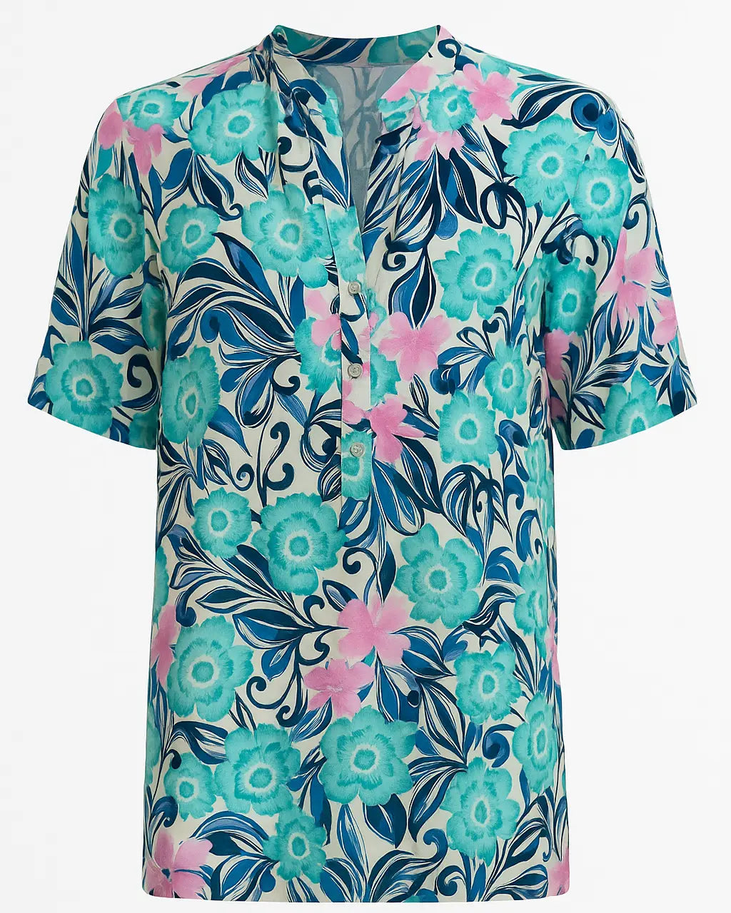 Blusa mezza manica con collo coreana DORABELLA