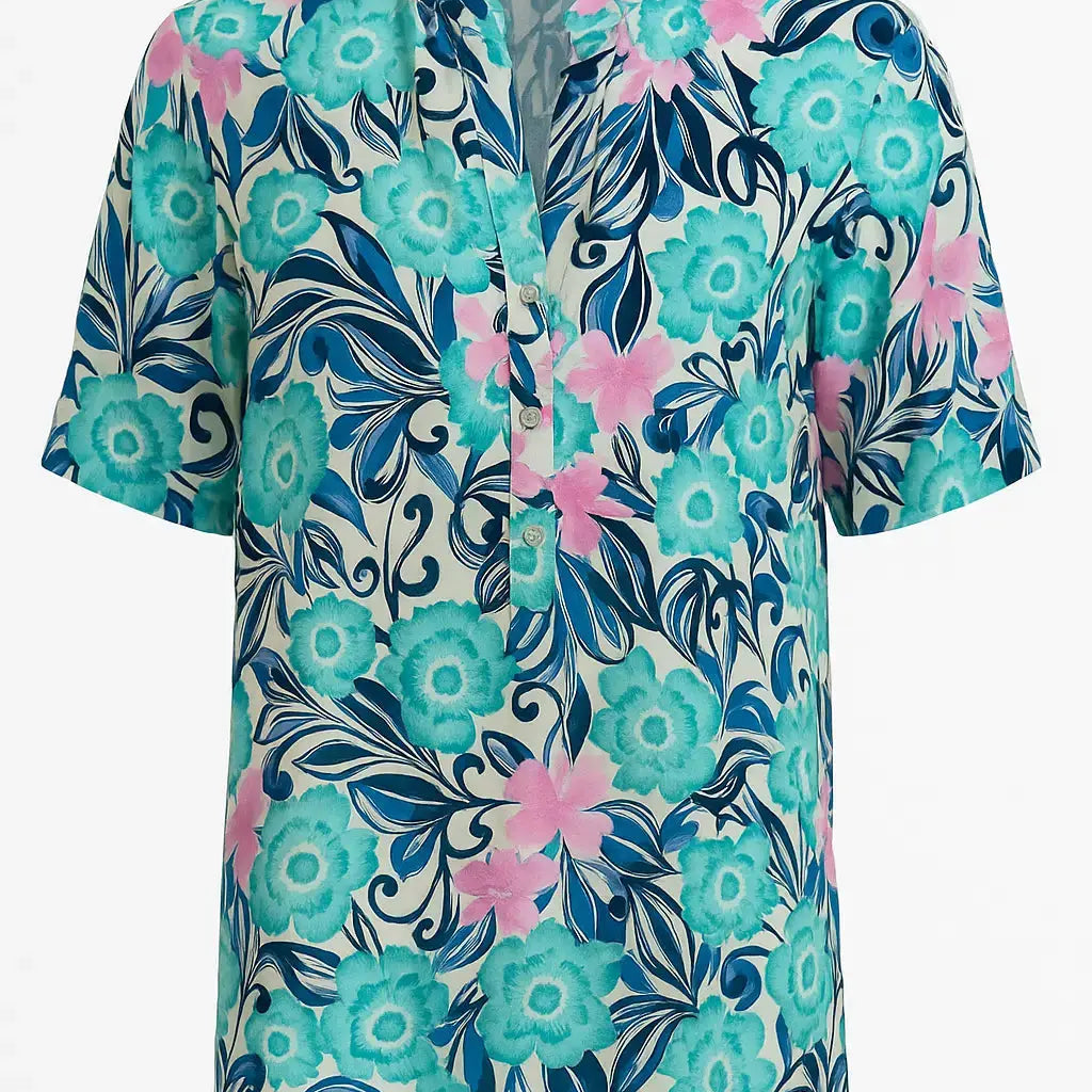 Blusa mezza manica con collo coreana DORABELLA