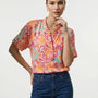 Blusa mezza manica con collo coreana DORABELLA