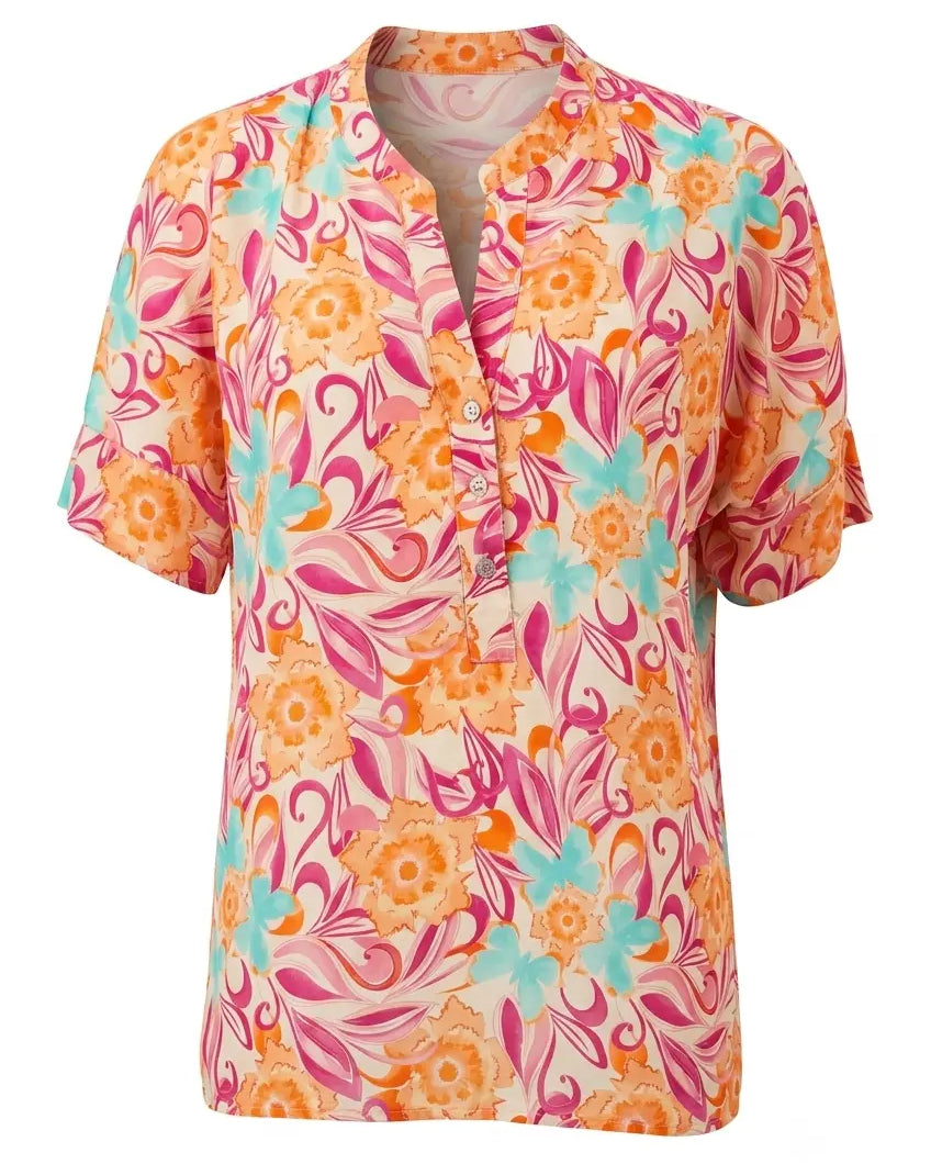 Blusa mezza manica con collo coreana DORABELLA