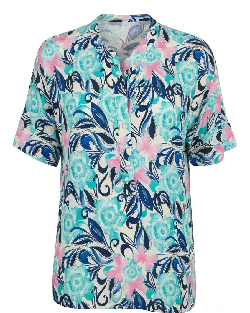 Blusa mezza manica con collo coreana DORABELLA