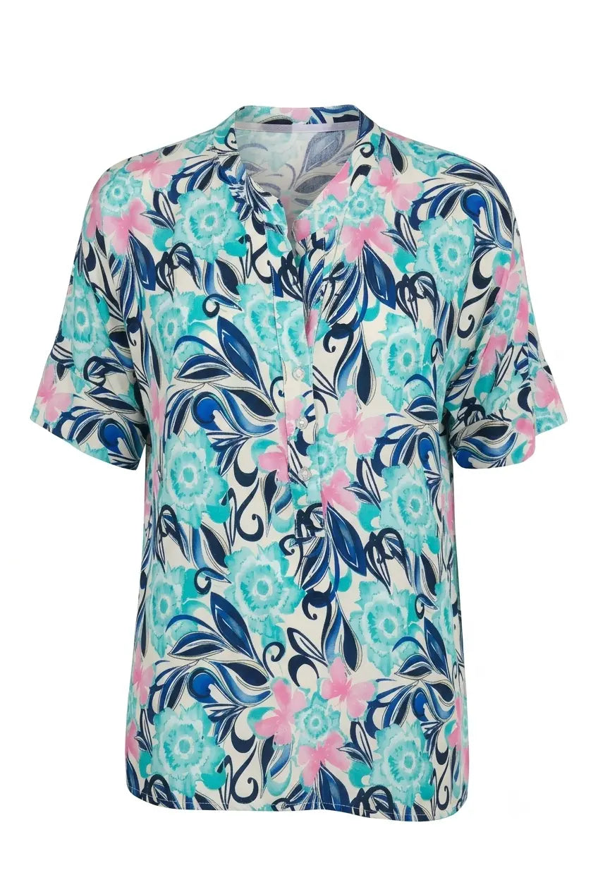 Blusa mezza manica con collo coreana DORABELLA